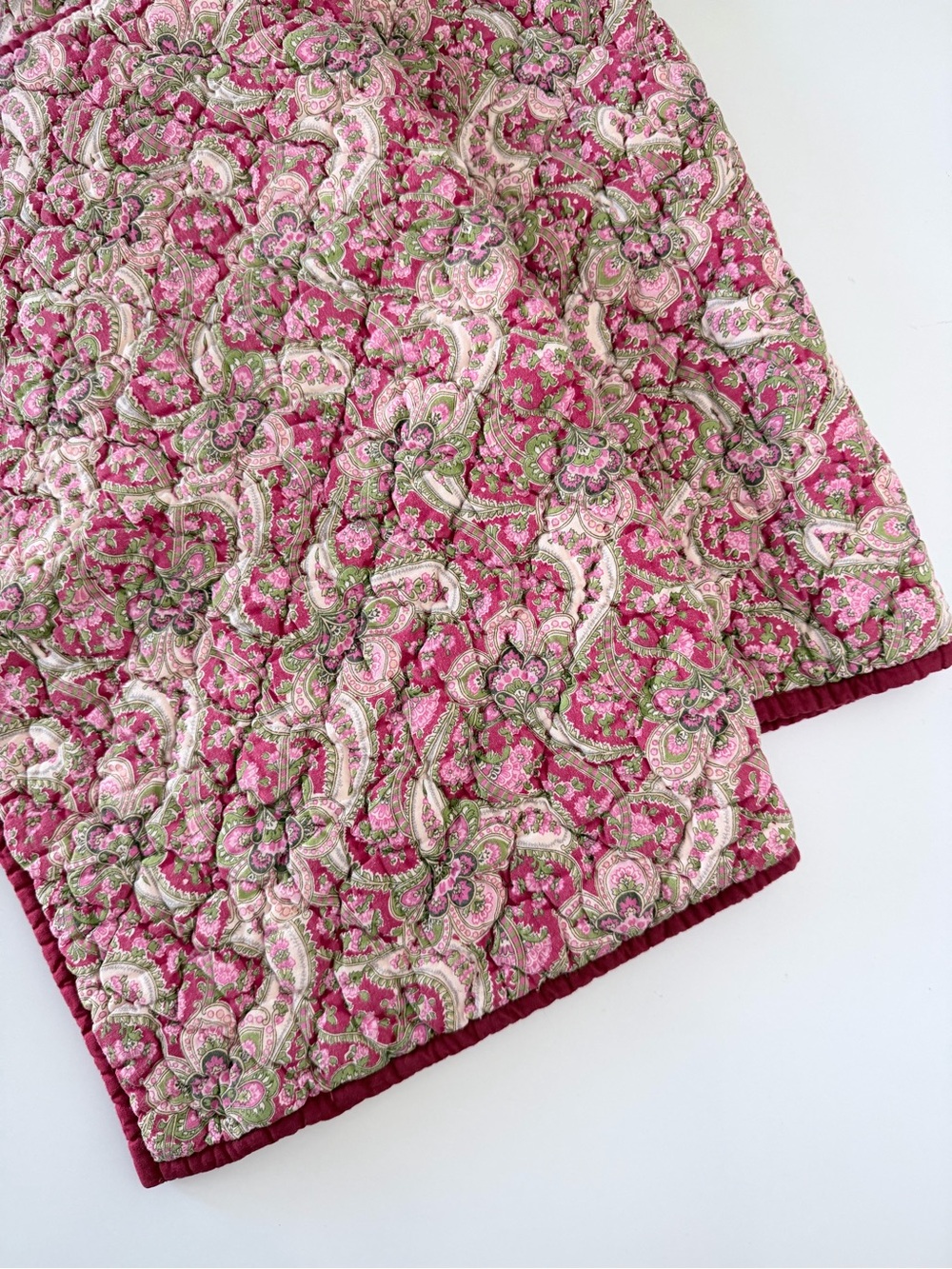 Pottery Barn Georgia Paisley Quilted Pillow Shams Set of 2